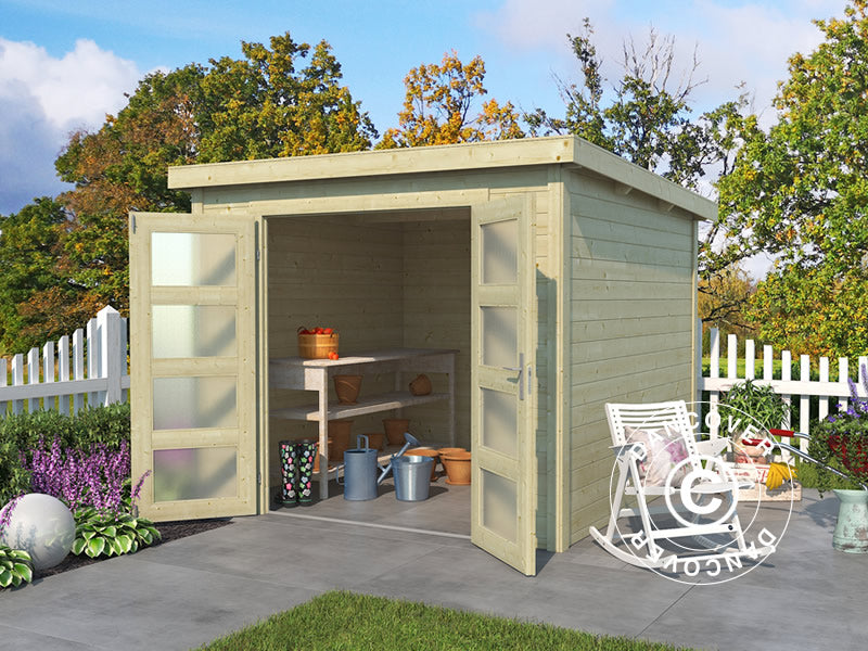 Wooden Shed Torrent 2.5x2x2.11 m, 28 mm, 4.75 m², Natural