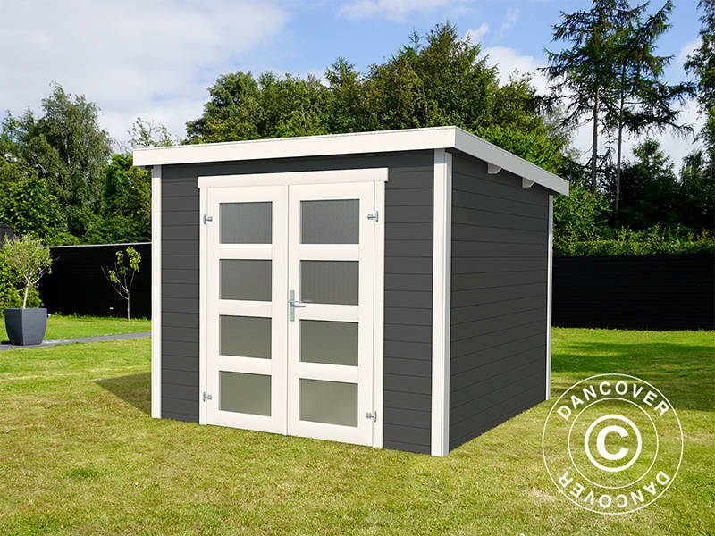 Wooden Shed Torrent 2.5x2x2.11 m, 28 mm, 4.75 m², Dark Grey