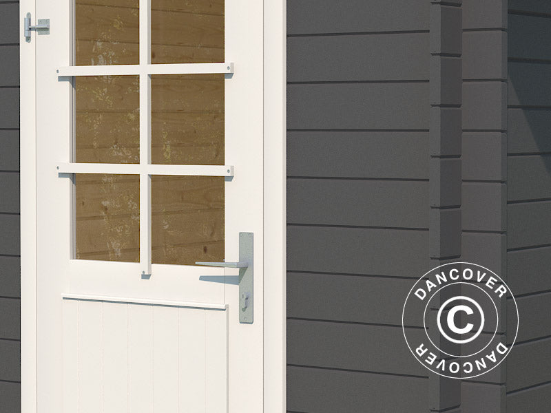 Wooden Lean-to Shed Vanda 1.8x2.75x2.68 m, 28 mm, 4.7 m², Dark Grey