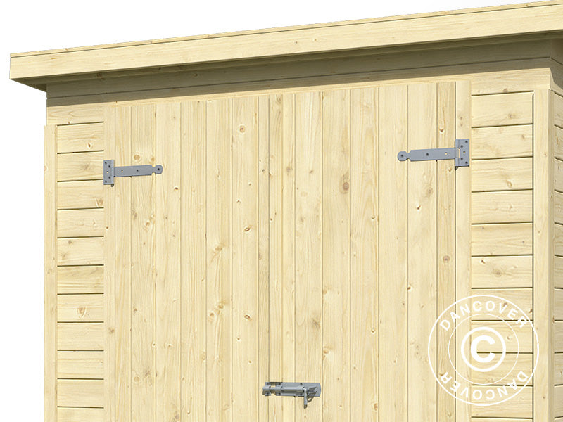 Wooden Shed Ivalo 1.7x1.76x1.99 m, 13 mm, 2.99 m², Natural
