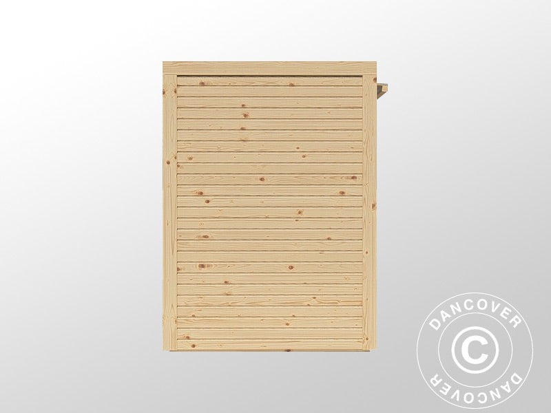 Wooden Bike Shed, Bertilo Box Bike, 2.07x1.03x1.43 m, 2.1 m², Natural