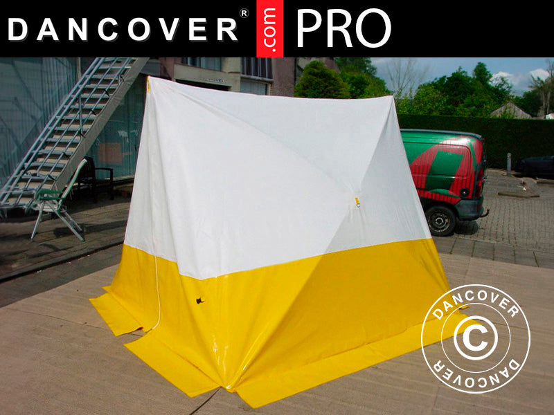 Work tent, FleXshelter PRO, Type PZ, 1.7x1.8x1.65 m, White/yellow